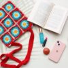 Crochet Granny Square Tote Bag
