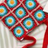 Crochet Granny Square Tote Bag