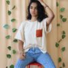 Beige02 Crochet Pocket Shirt