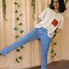 Beige03 (1) Crochet Pocket Shirt