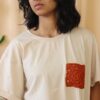 Beige05 Crochet Pocket Shirt