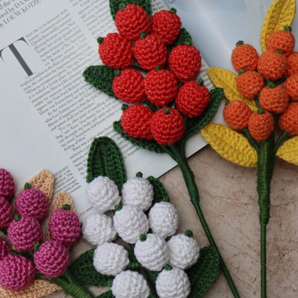 crochet-berry-flower