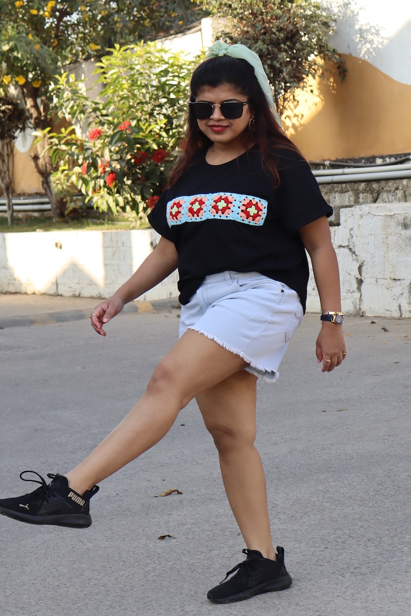 Crochet Patch Shirt