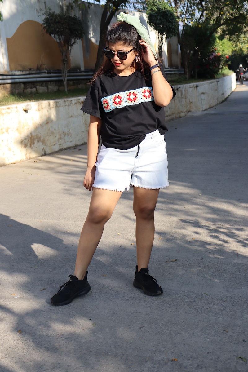 Crochet Patch Shirt