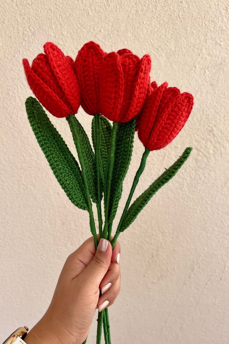 Crochet Open Tulip Stick