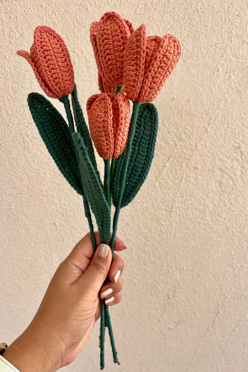 Crochet Open Tulip Stick