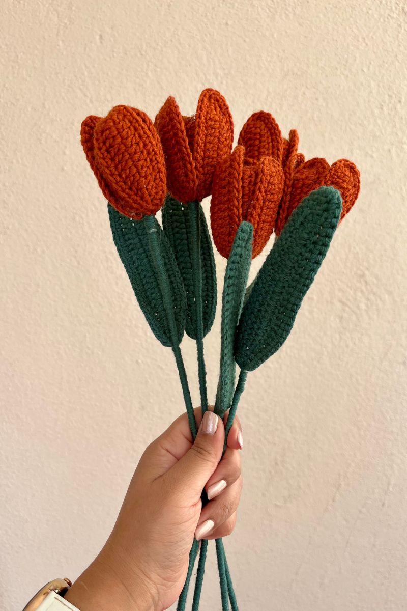 Crochet Open Tulip Stick