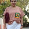 Crochet-Pocket-Tasseled-t-shirt 