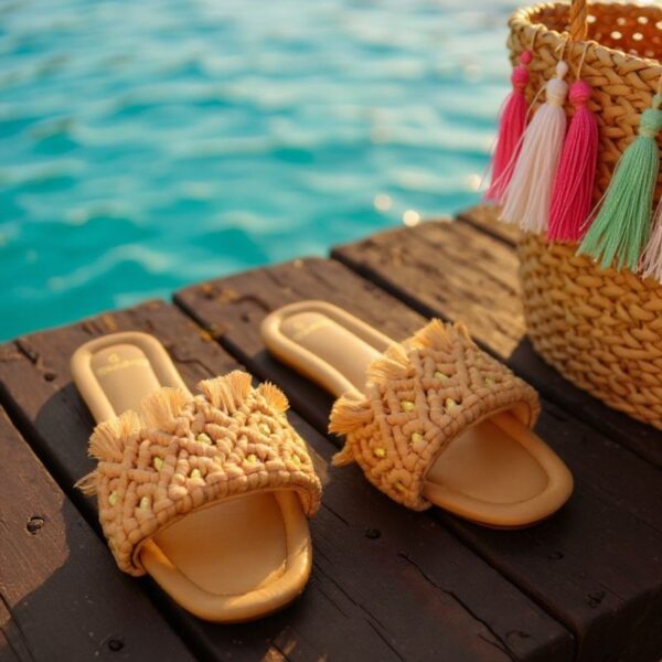 Beige-sandals