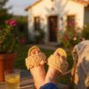 Beige-sandals
