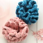 Blue-and-pink-velvet-scrunchie-combo