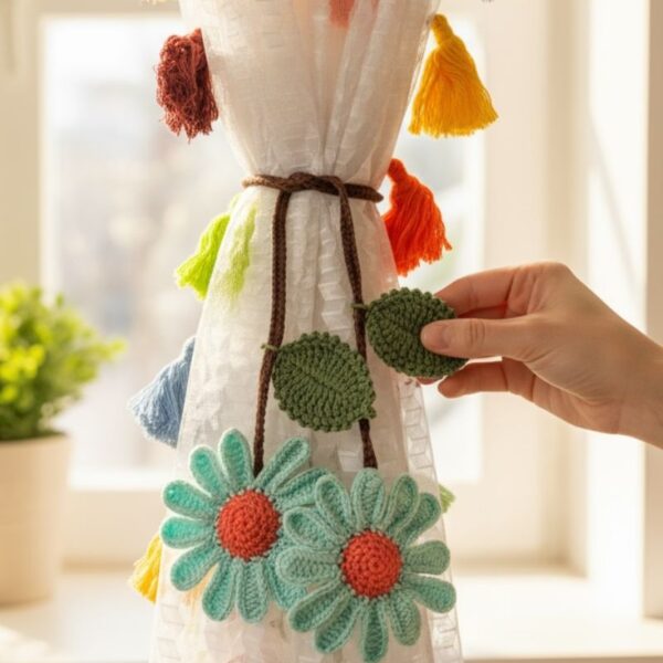 Daisy-curtain-tie-back