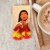 red-yellow-tassels -earring