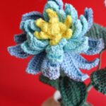 Crochet-blue-dahlia-flower