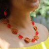 Crochet-orange-neck-set1
