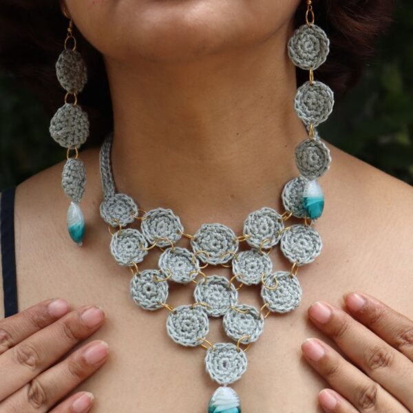 Crochet Luna Links Neck-set Crochet-Luna -Links-Neck-set