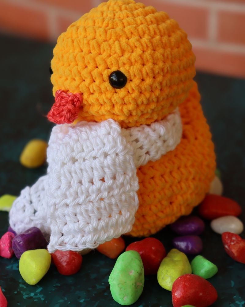 Crochet-plushie-duck-small