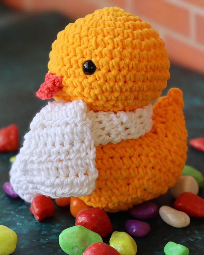 Crochet-plushie-duck-small