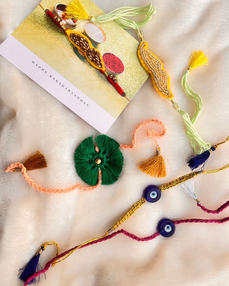 Crochet-Tasseled-Rakhi Crochet-Tasseled-Rakhi