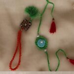 Green-Red-Crochet-Rakhi-Lumba-Set
